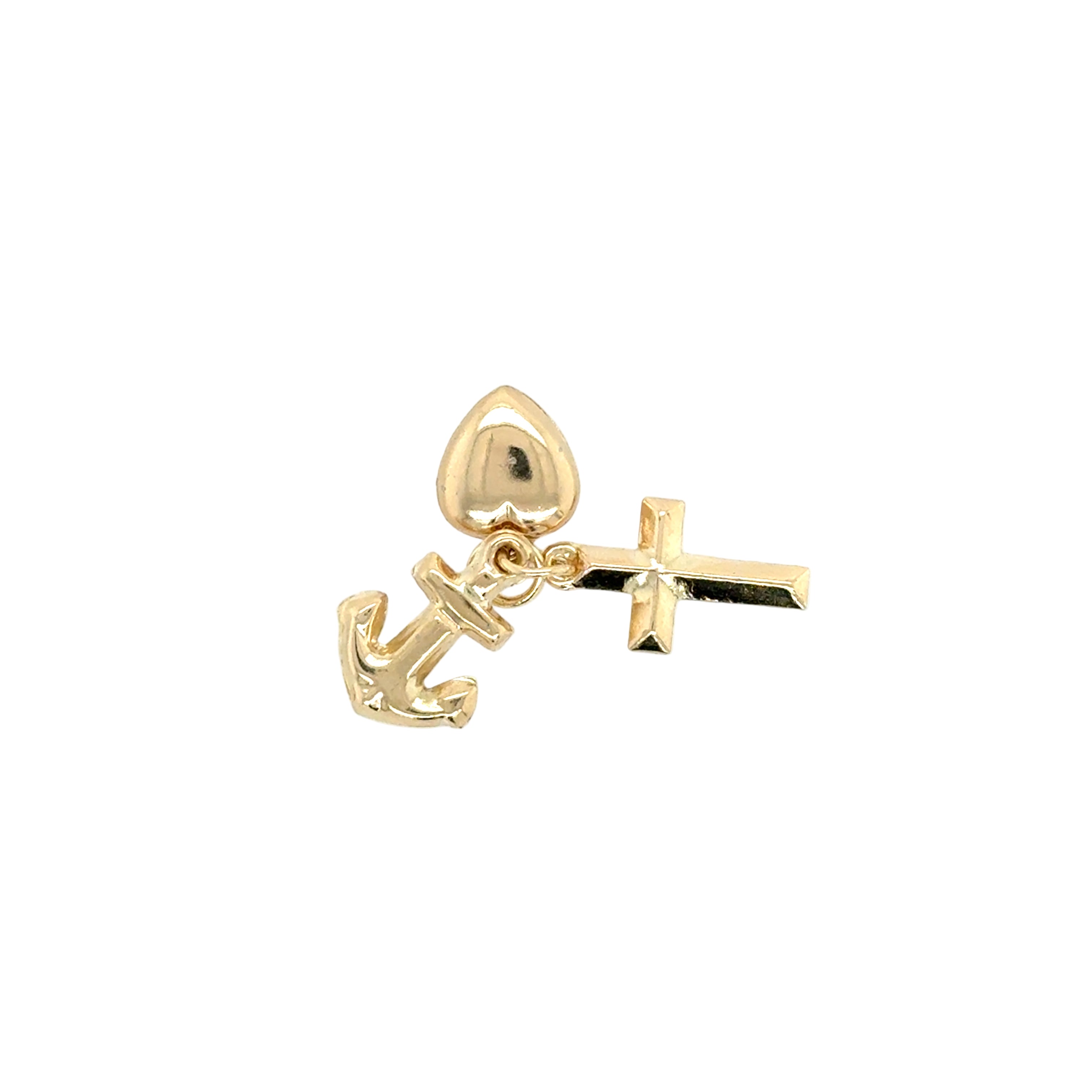 Cross, Heart & Anchor Trio Pendant