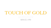 Gold text 'TOUCH OF GOLD' on a white background